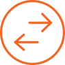 left and right direction arrows icon