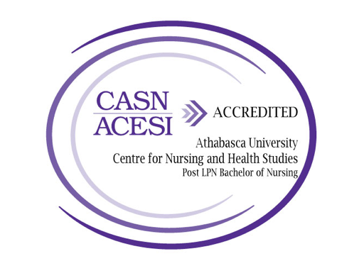 CASN ACESI Accredited. Athabasca University Centre for Nursing and Health Studies. Post LPN Bachelor of Nursing.