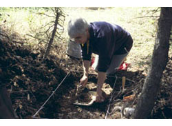 Anthropologist Sheila Greaves on site