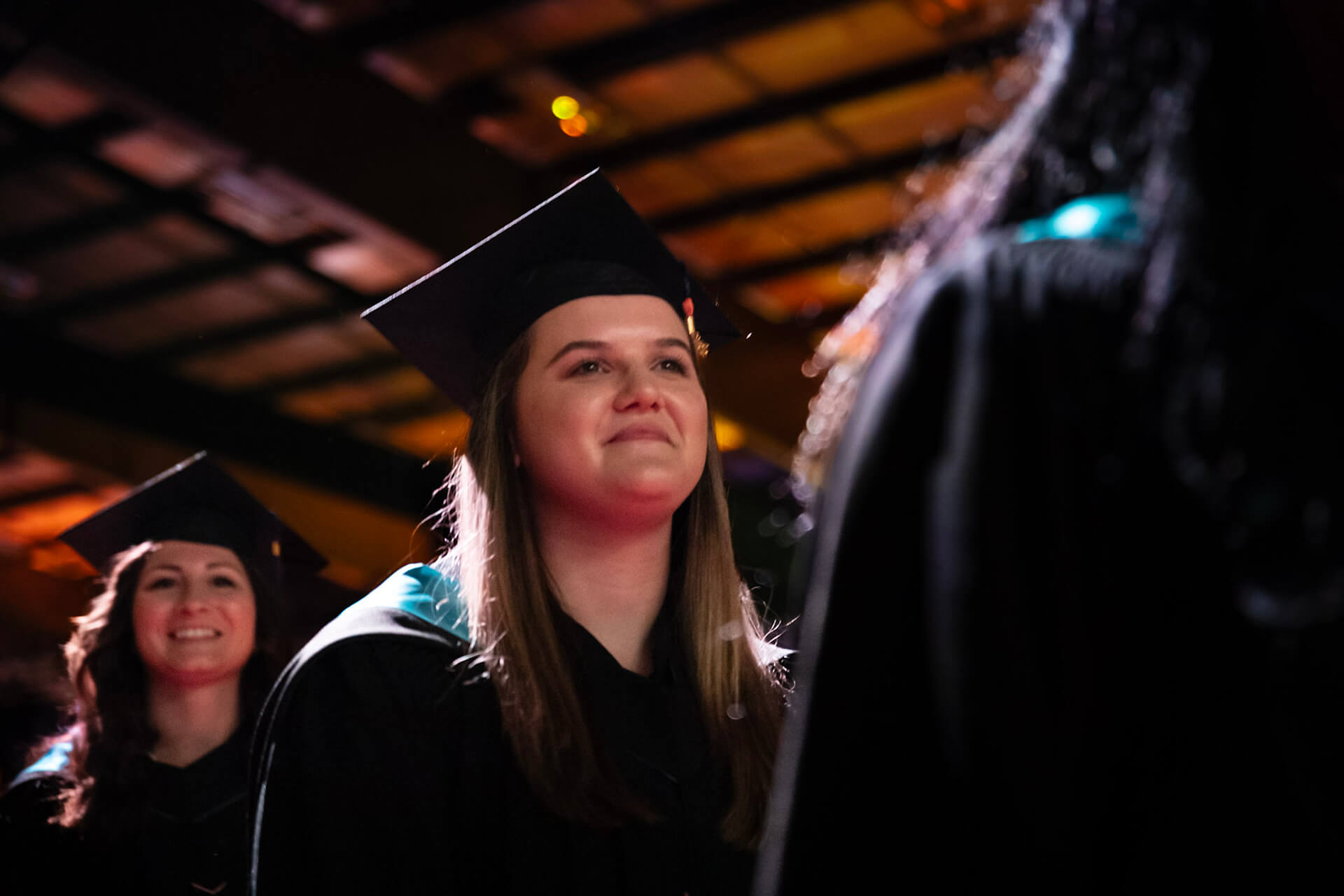 close-up of a grad smiling