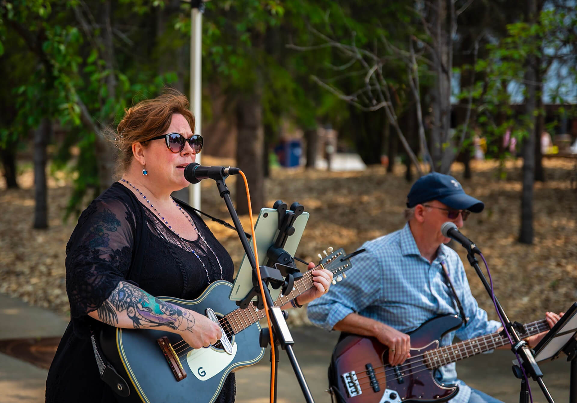 musicians perform on campus