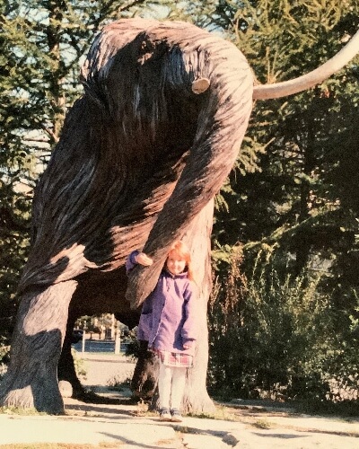 Courtney King, age 5, at the Museum of Nature in Ottawa, ON.