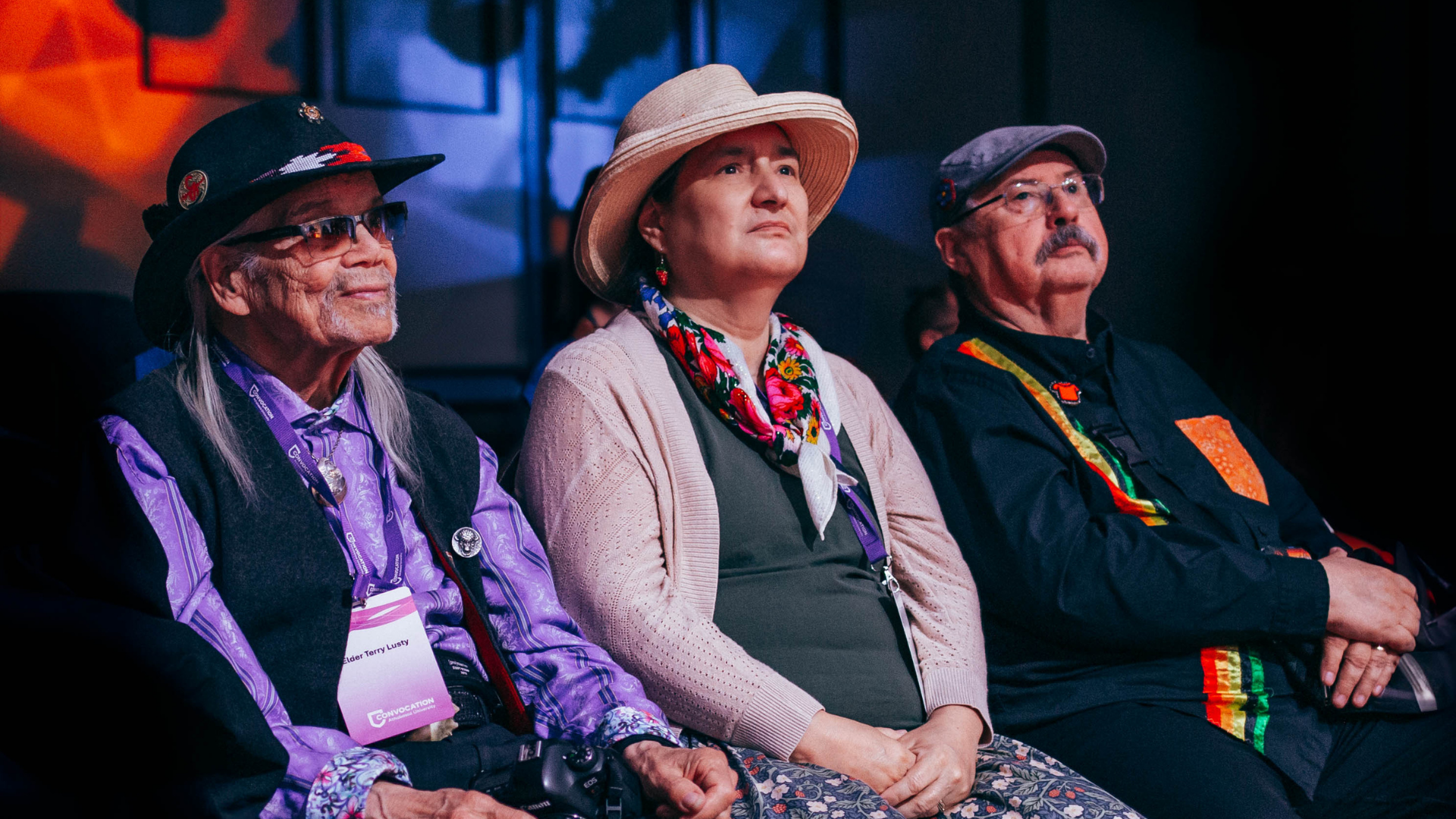 Elders sitting in the audience