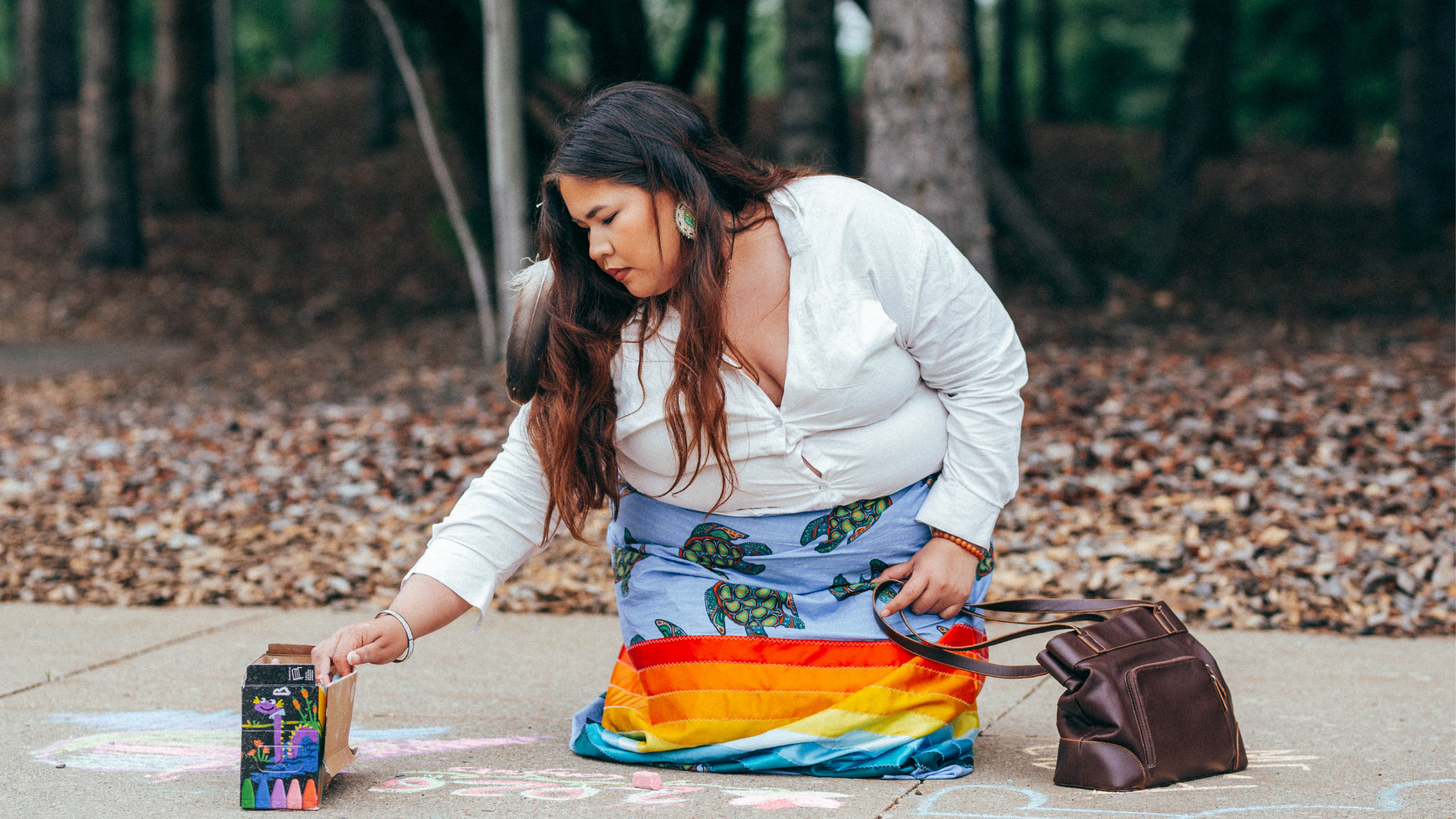 Guest with chalk
