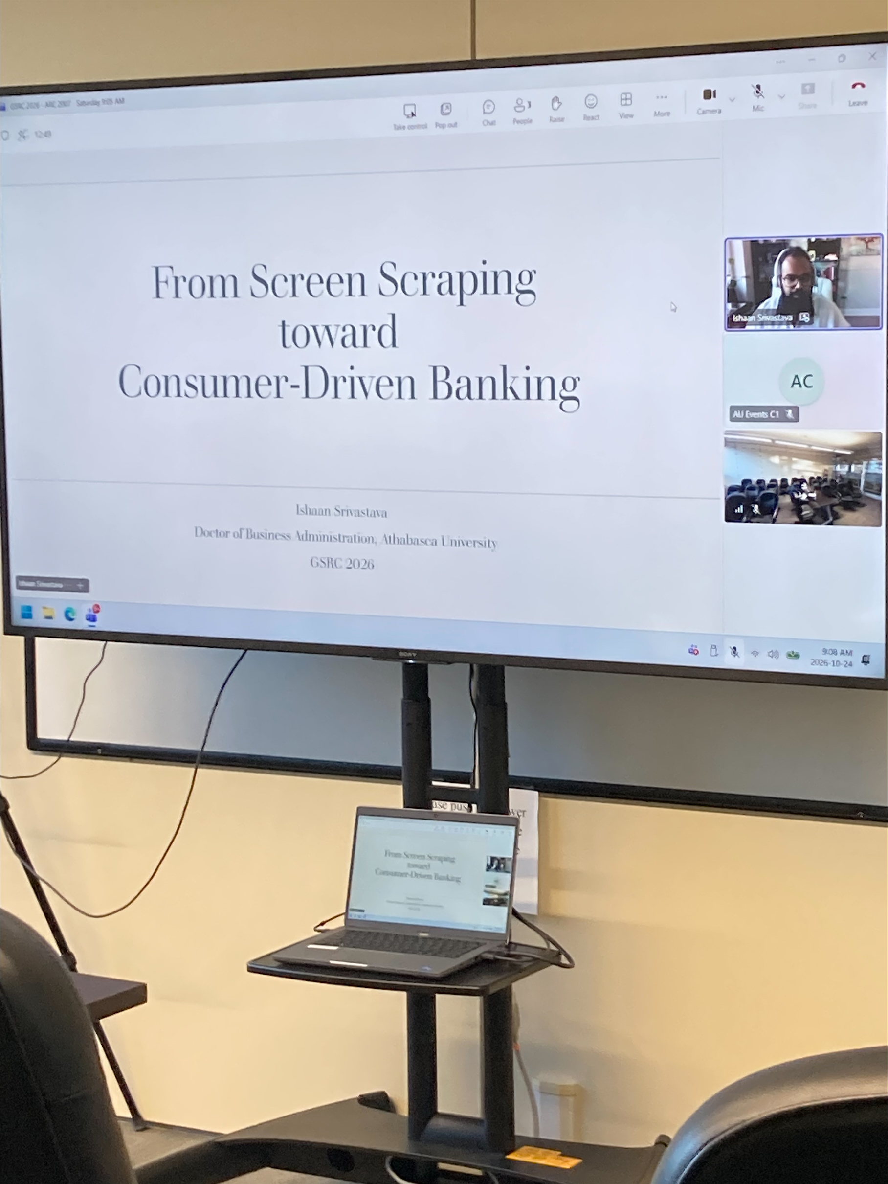 Doctor of Business Administration student Ishaan Srivastava earned second place for his research