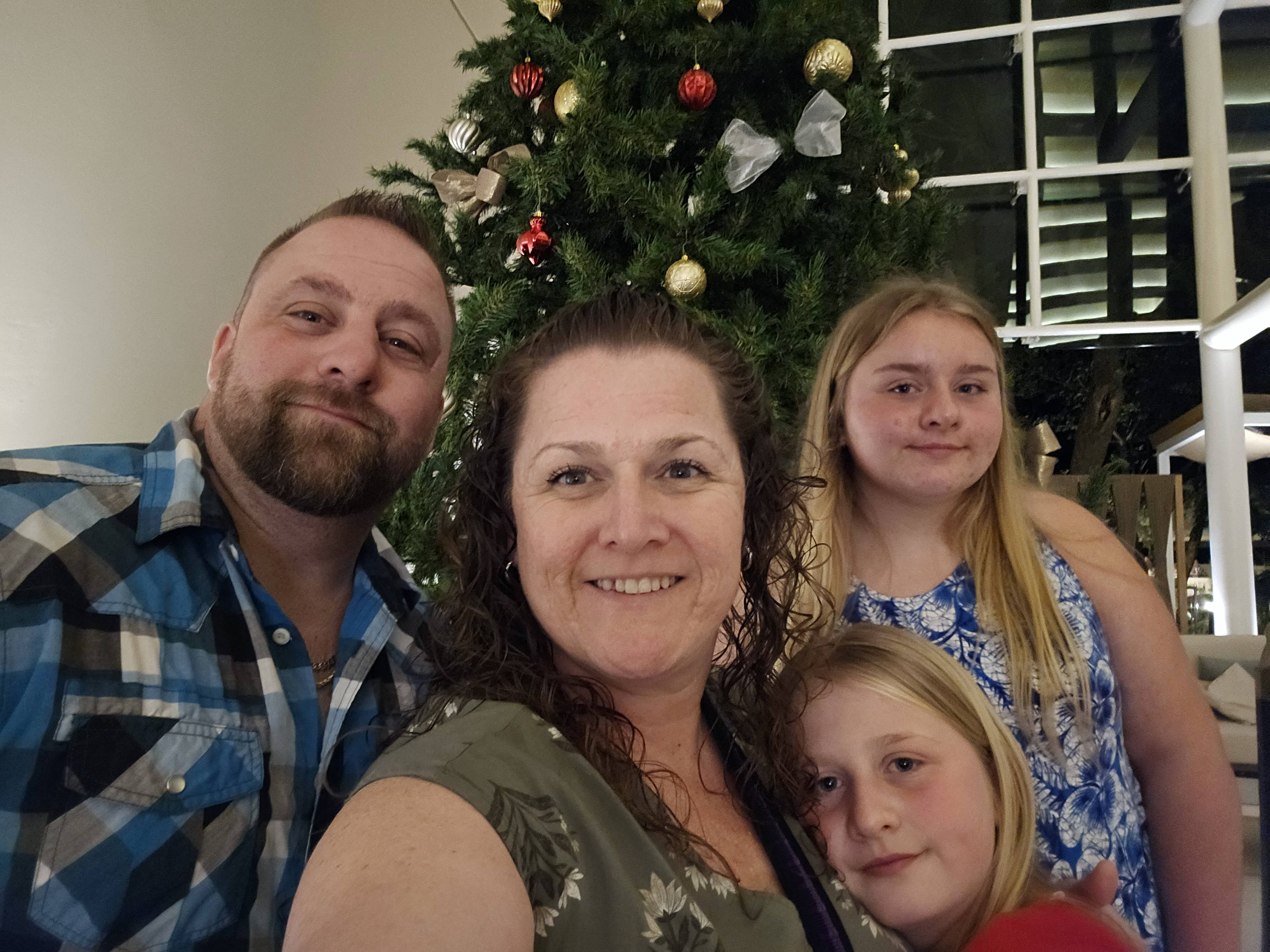Jennifer O'Donnell with her family