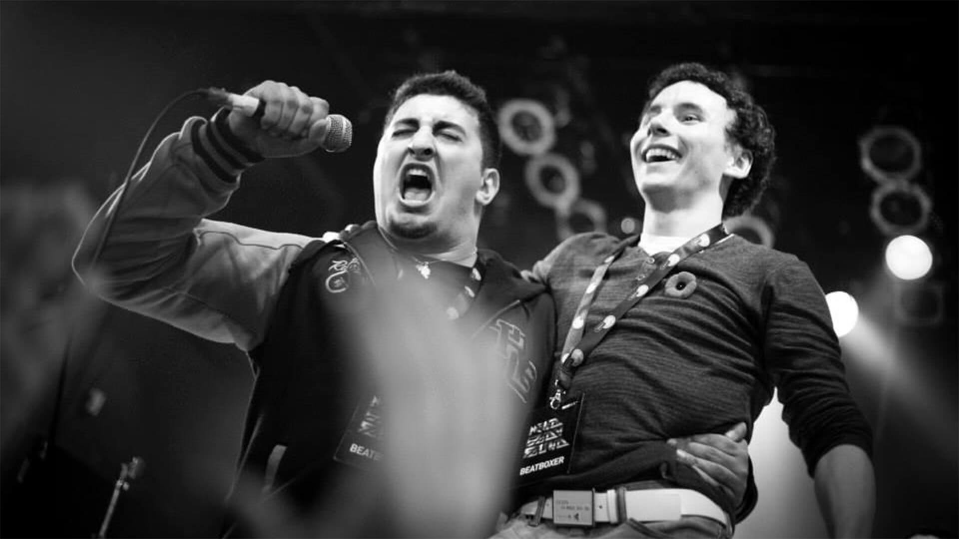 Peterpot winning title on stage Peterpot winning title on stage