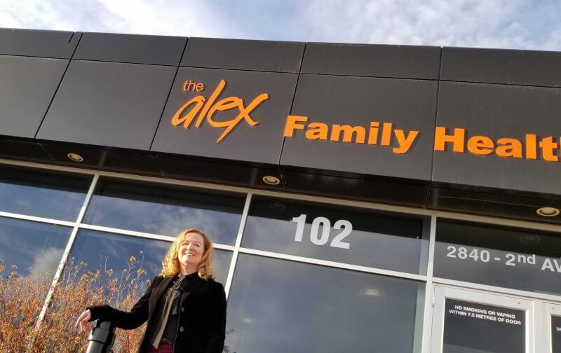 Joy Bowen-Eyre says she might never have landed a job as CEO of The Alex, a prominent Calgary social agency, without her master degree from AU.