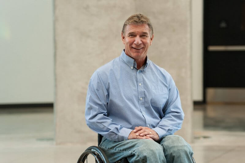 Rick Hansen, founder of the Rick Hansen Foundation, has been awarded an honorary doctorate from Athabasca University.