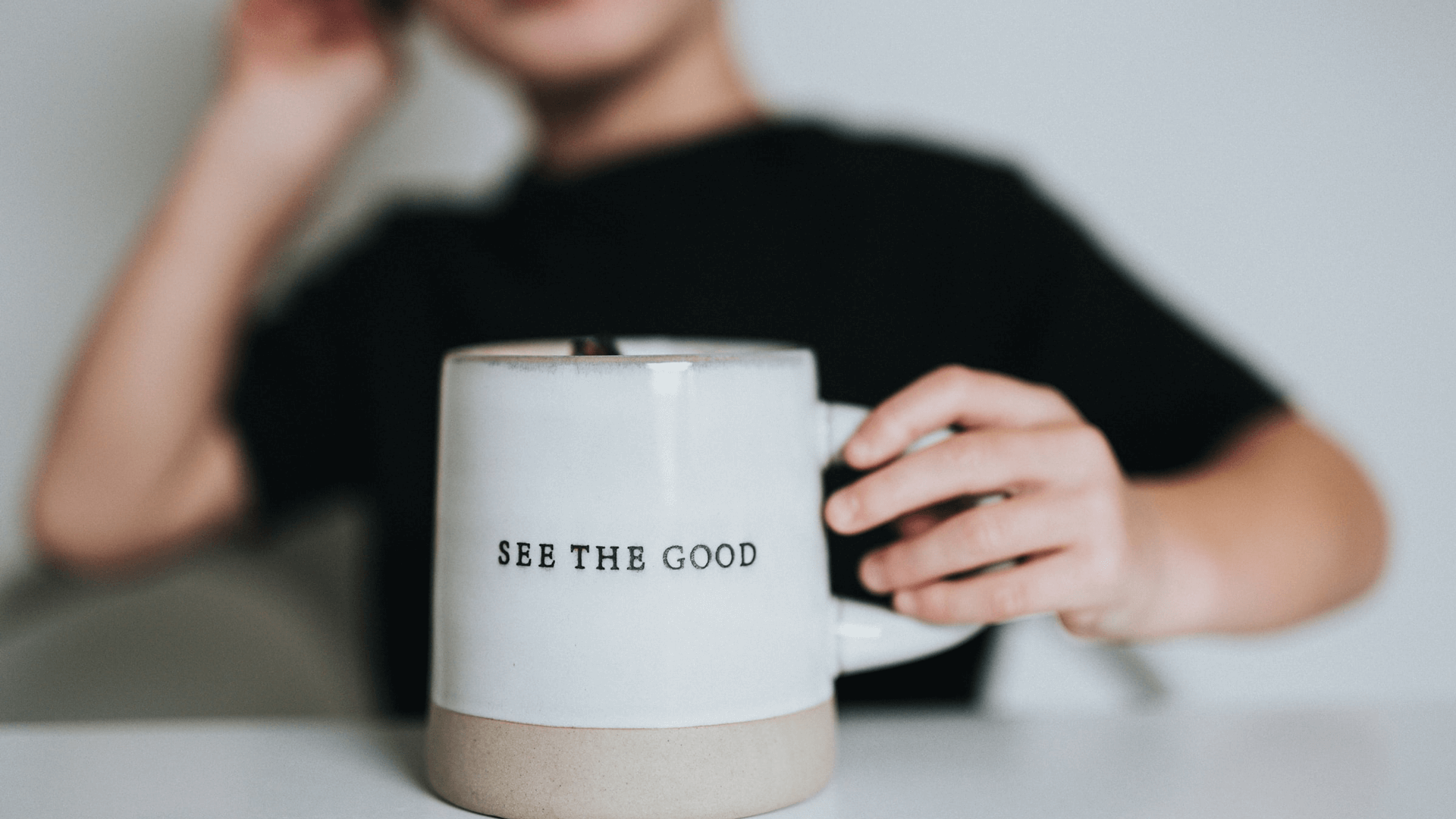 coffee mug with a positive message