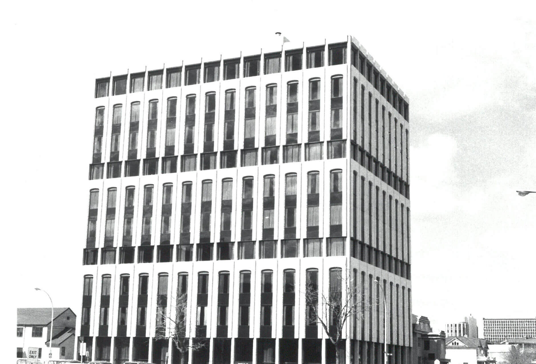 The IBM Building in Edmonton in the 1970s