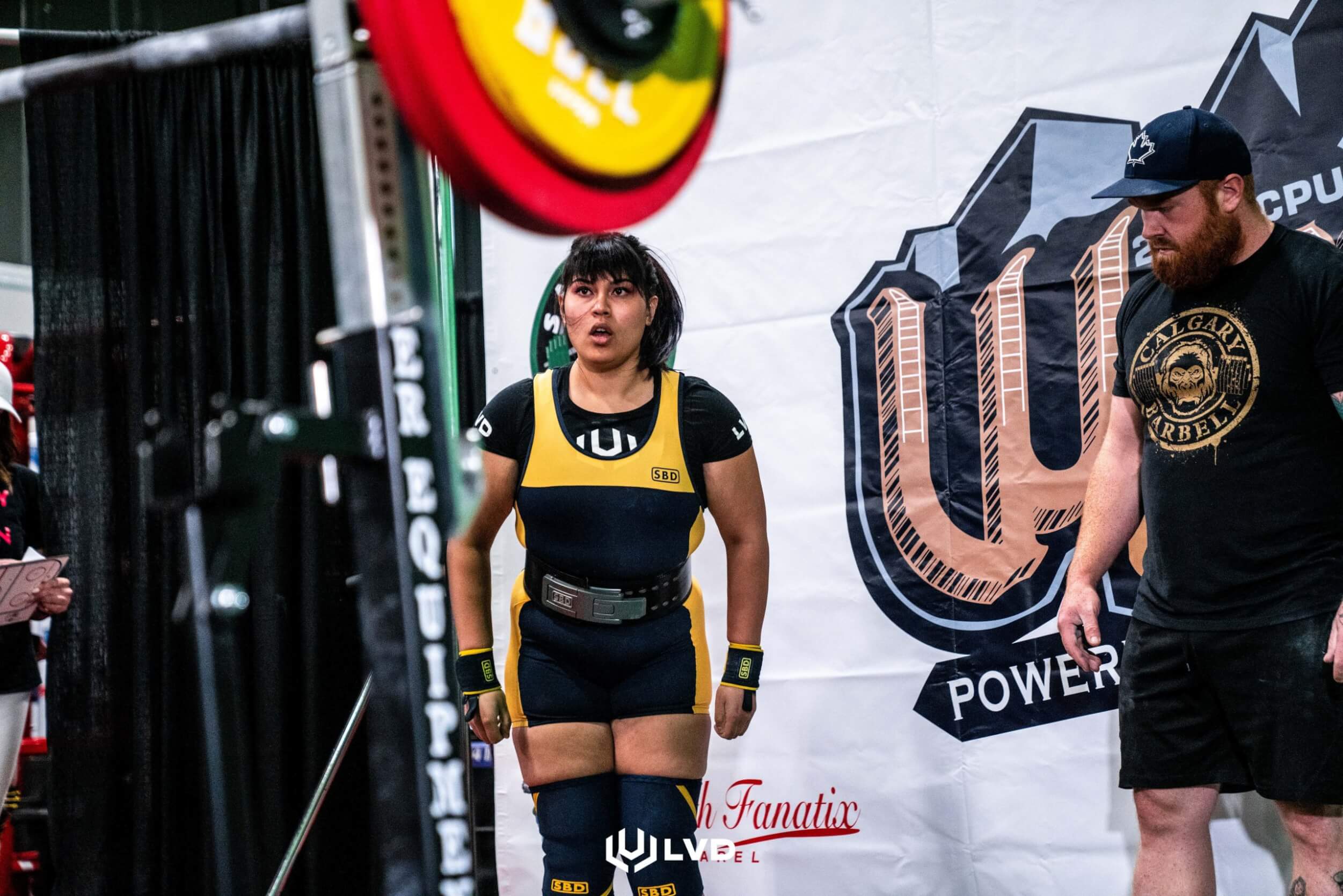 Aileen at a powerlifting competition