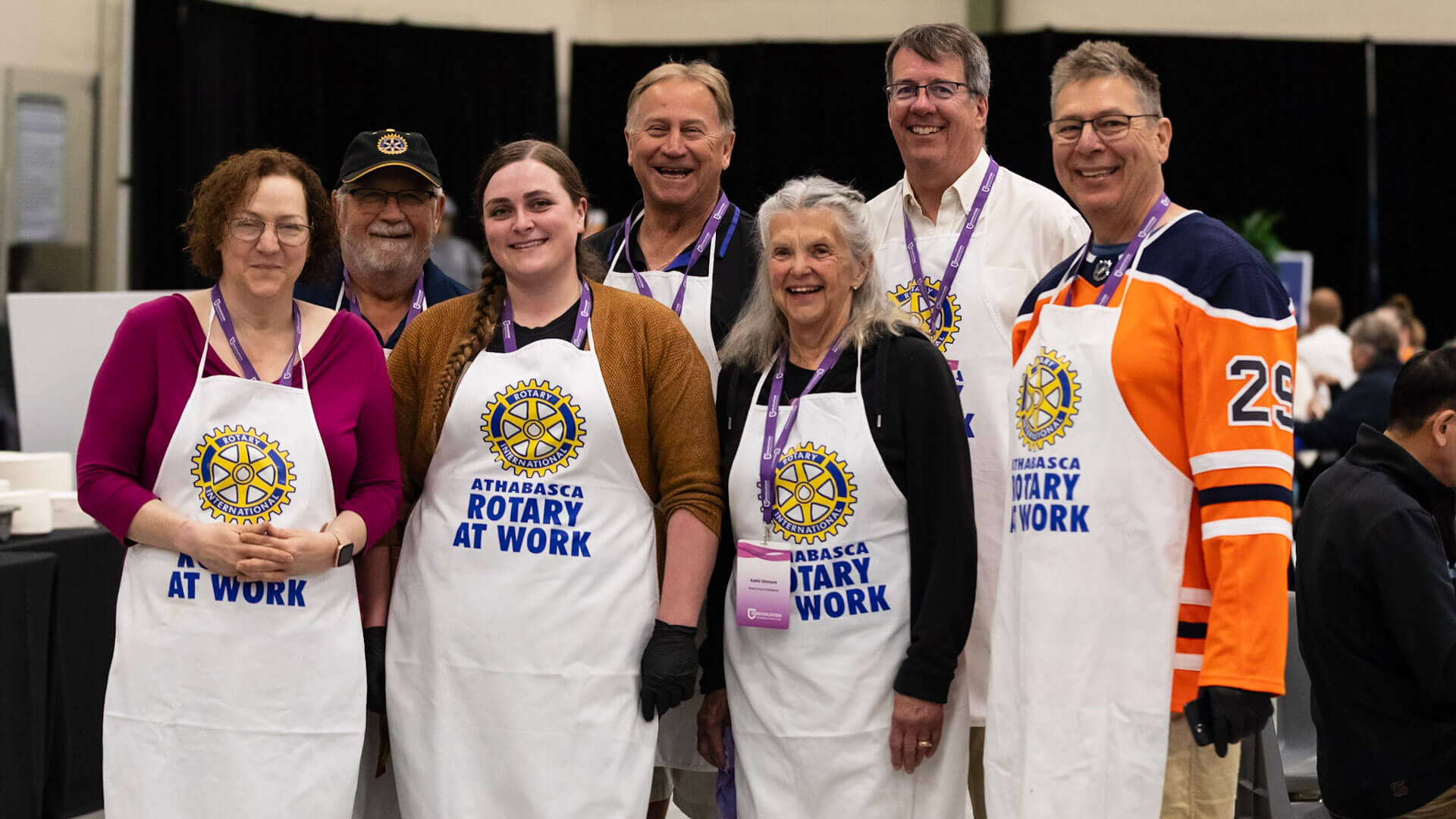 Athabasca Rotary club volunteers at convocation